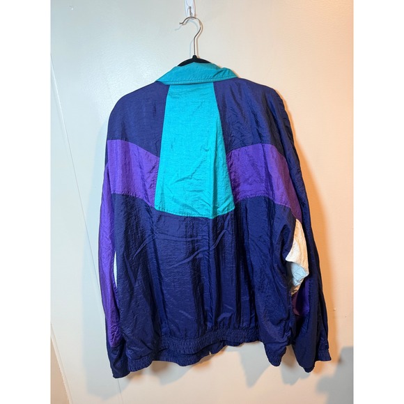 Vintage 90's Pierre Cardin Colorblock Track Jacket Full Zip Windbreaker Mens 3XT - Picture 7 of 9